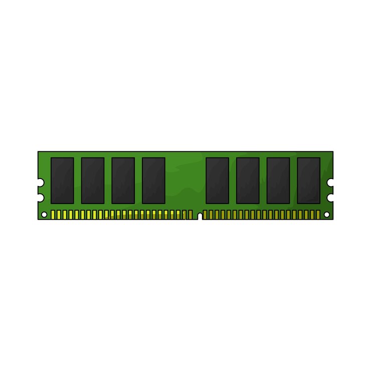 Vector memoria de la computadora