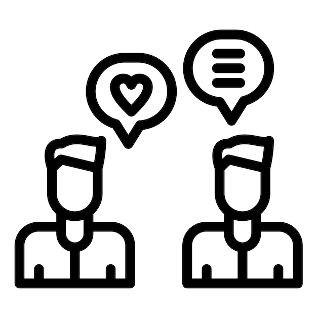 Memorias compartidas Ilustración del icono vectorial del conjunto de iconos de Amistad