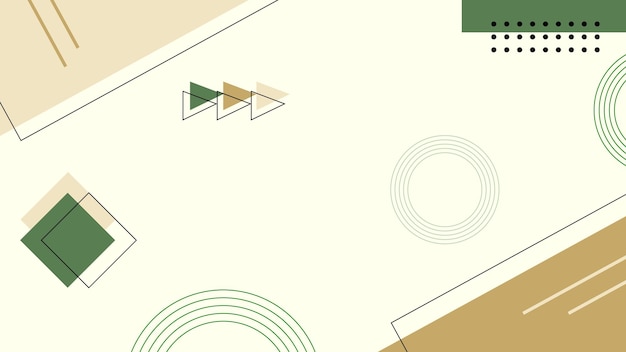 Memphis Fondo para la página de aterrizaje de PowerPoint Banner del sitio web y geometría plana