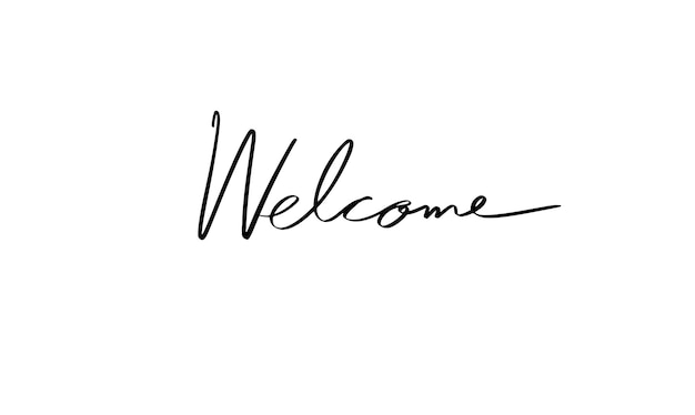 mensaje de bienvenida reunión saludo texto de trabajo signo diseño palabra concepto pancarta escritura de negocios calli