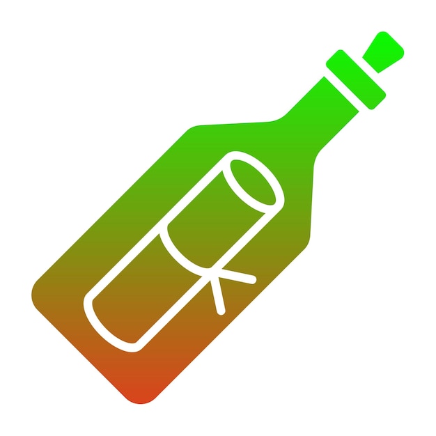 Mensaje en el icono de la botella