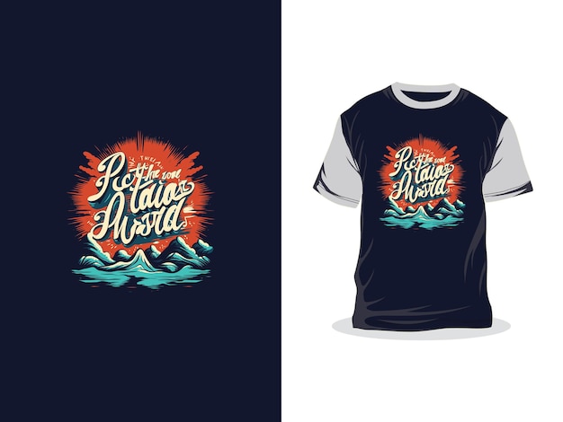 mensaje de motivación obra de arte creativa diseño de camisetas de impresión vectorial de moda