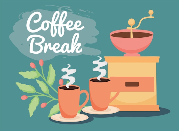 Mensaje de pausa para el café