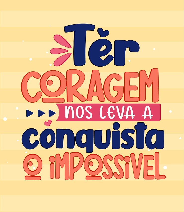 Vector mensaje de reflexión en portugués brasileño