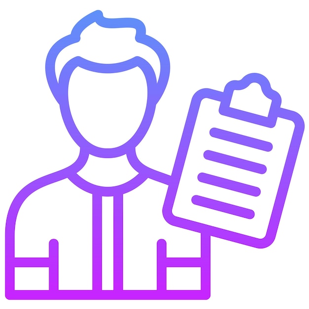 Mentor Ilustración del icono vectorial masculino del conjunto de iconos de capacitación empresarial