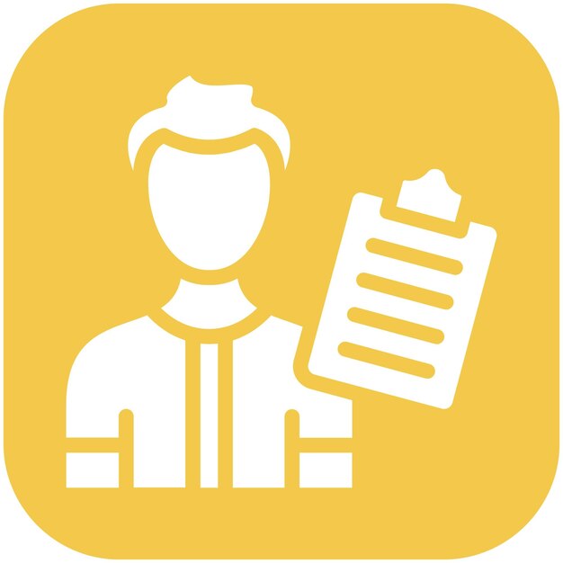 Mentor Ilustración del icono vectorial masculino del conjunto de iconos de capacitación empresarial