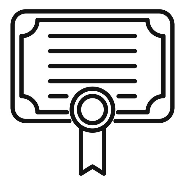 Mentor objetivo icono contorno vector Educación empresarial Habilidad del equipo