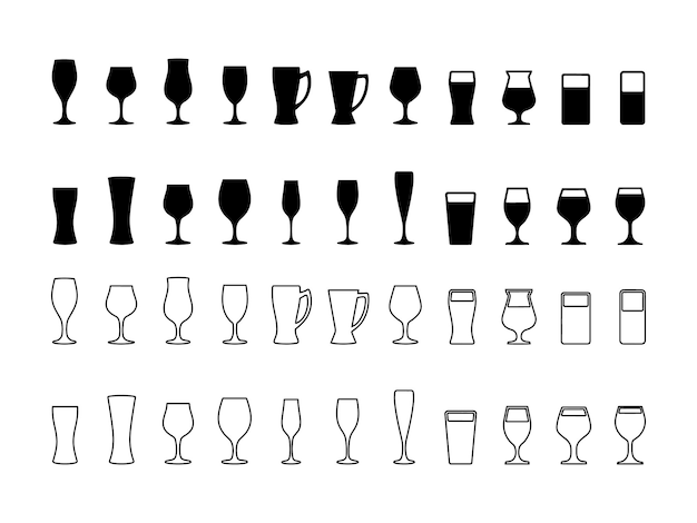Menú de bebidas para cócteles