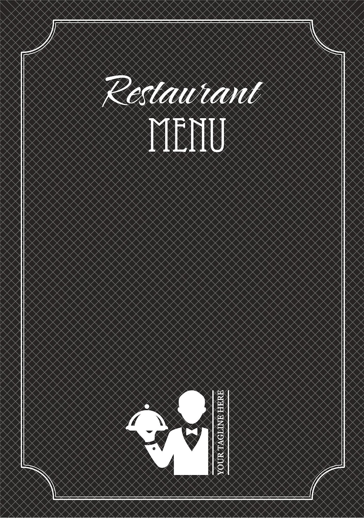 Vector menú de cafetería restaurante vector 3d de color