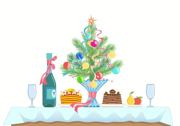 Menú para celebrar un Año Nuevo y Navidad