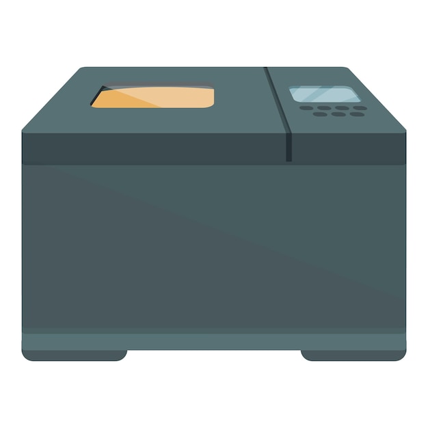 Menú de cocina de pan icono de dibujos animados vector Dispositivo para el hogar tostada eléctrica de hierro