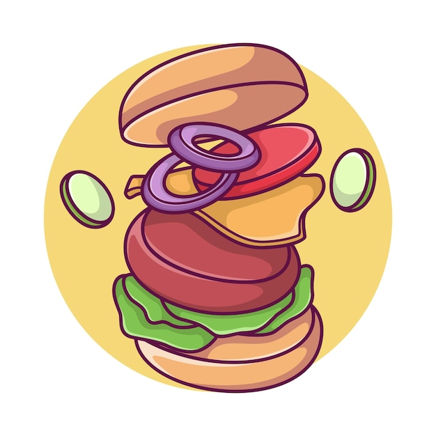 Menú de comida patatas fritas con hamburguesa y soda