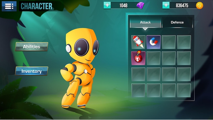 Vector menú emergente de la interfaz de usuario del juego de fantasía
