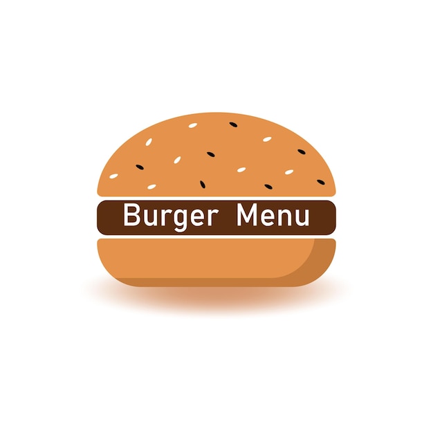 Menú de hamburguesa Icono plano con sombra