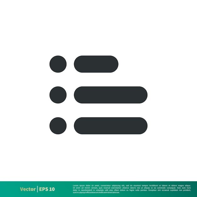 Menú Interfaz UI Icono Vector Logo Plantilla Ilustración Diseño Vector EPS 10