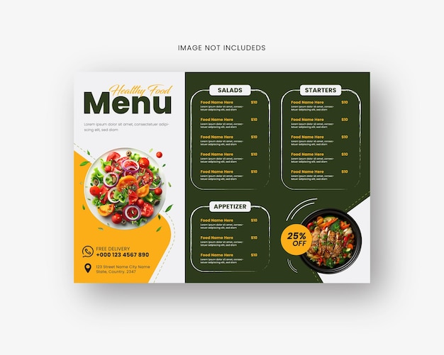 Menú de restaurante Flyer Design