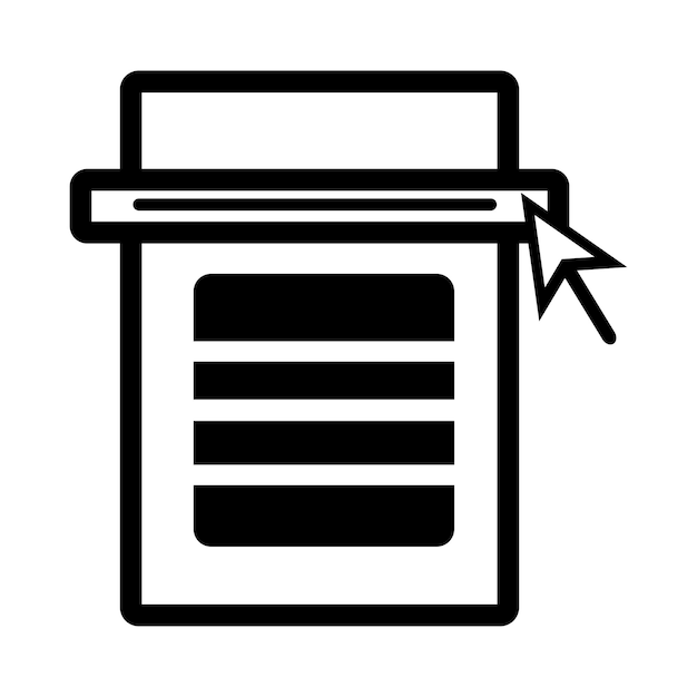 menú web clic en el menú barra de navegación icono de desplazamiento del menú