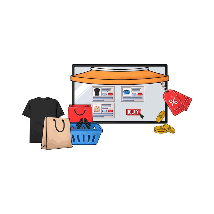 Vector mercado