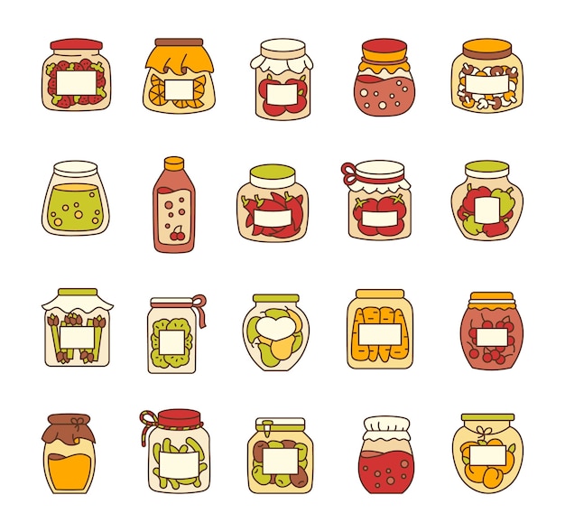 Mermelada de frutas y verduras en conserva