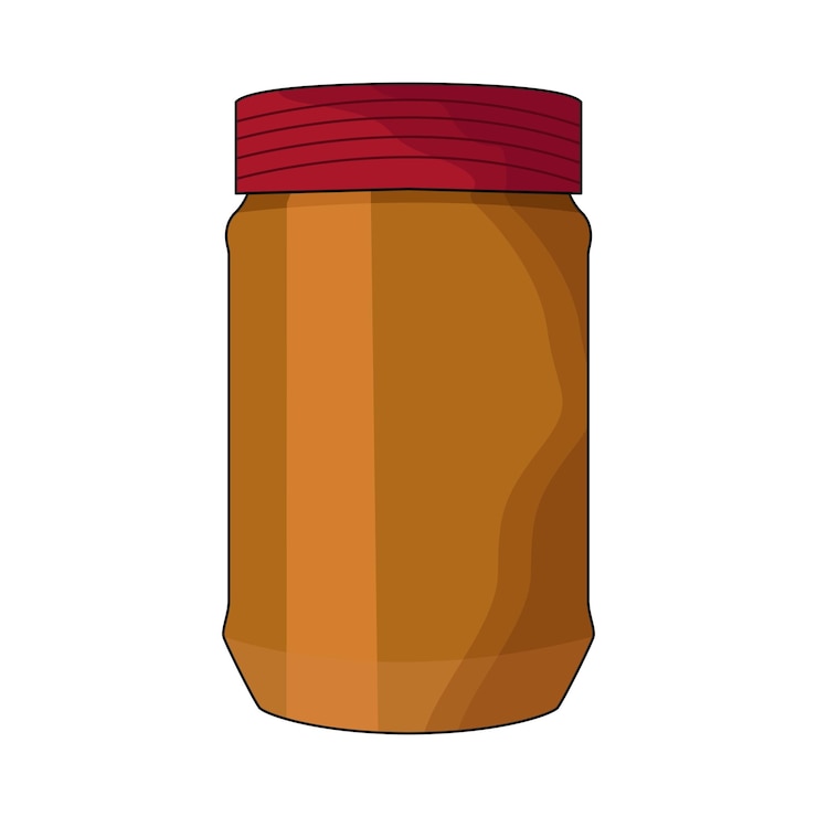 Vector mermelada de maní