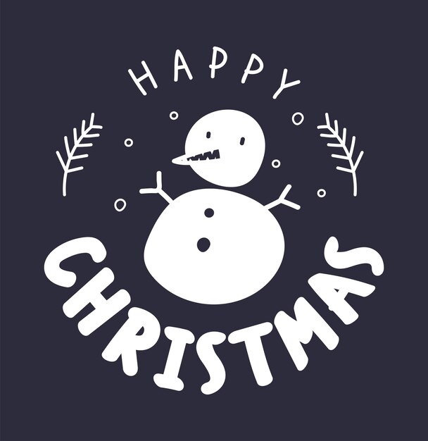 MERRY CHRISTMAS Vector Diseño tipográfico para camiseta