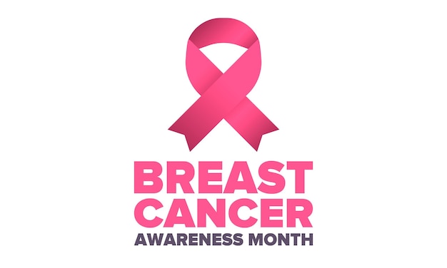 Mes de concientización sobre el cáncer de mama en octubre Cuidado de la salud de la mujer Prevención del cáncer Enfermedad de la mujer