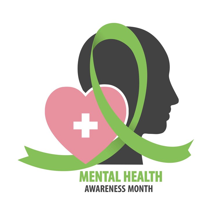 Mes de Concientización sobre la Salud Mental Psicoterapia Psicología ilustración