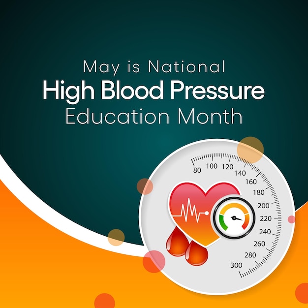 El mes de la educación sobre la presión arterial alta HBP se celebra todos los años en mayo.