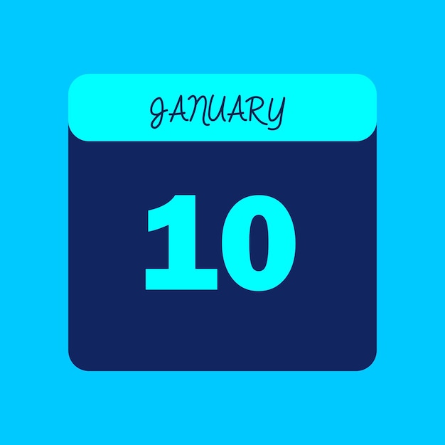 Mes de enero Calendario Editable