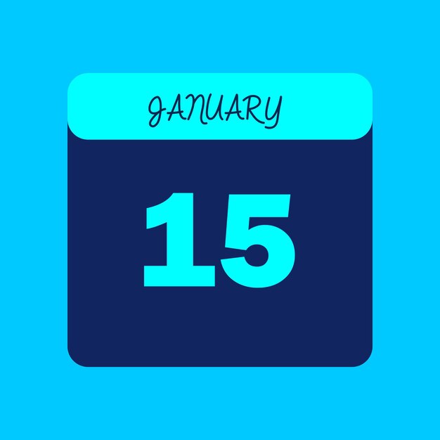Mes de enero Calendario Editable