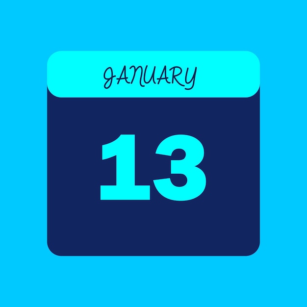 Mes de enero Calendario Editable