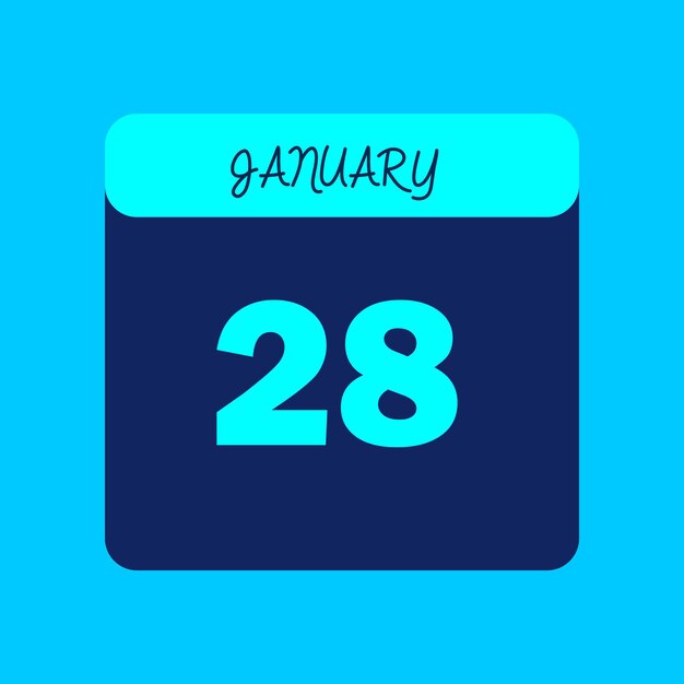 Mes de enero Calendario Editable