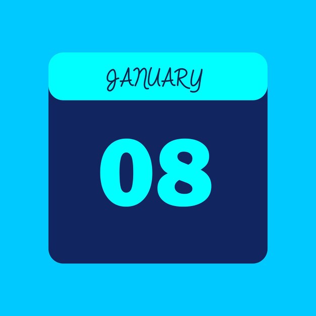 Mes de enero Calendario Editable