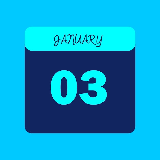 Mes de enero Calendario Editable