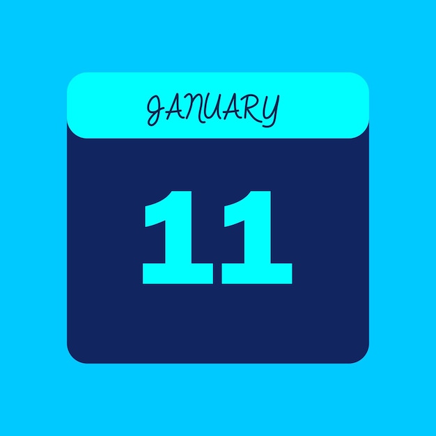 Mes de enero Calendario Editable