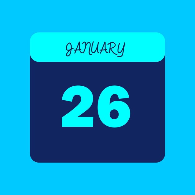 Mes de enero Calendario Editable