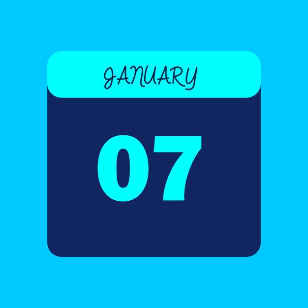 Mes de enero Calendario Editable