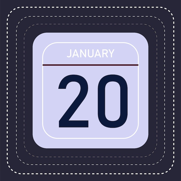 Mes de enero Calendario