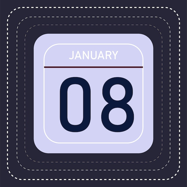 Mes de enero Calendario