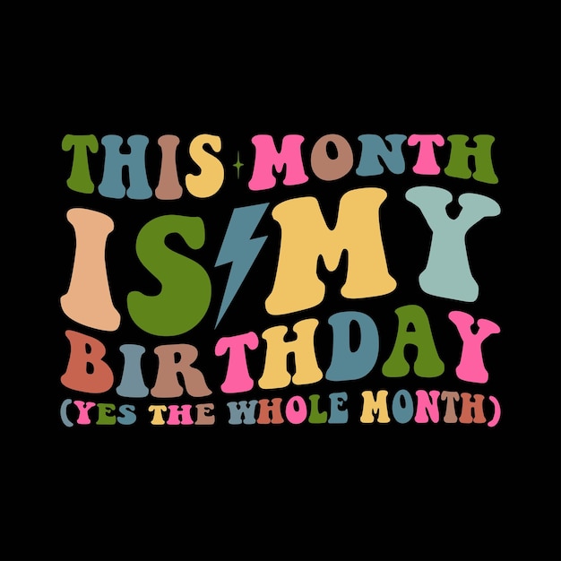 Este mes es mi cumpleaños Sí todo el mes