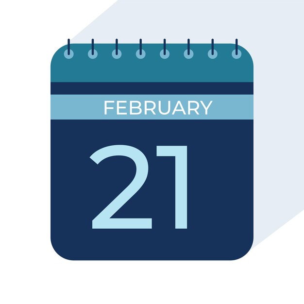 Mes de febrero Calendarios de nuevo estilo 2025