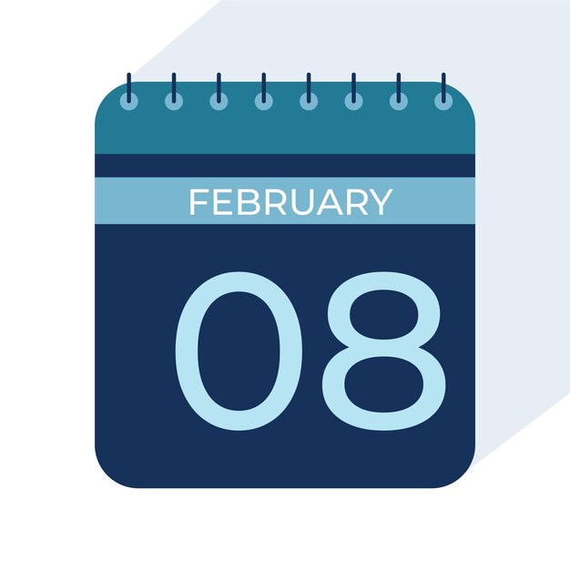 Mes de febrero Calendarios de nuevo estilo 2025