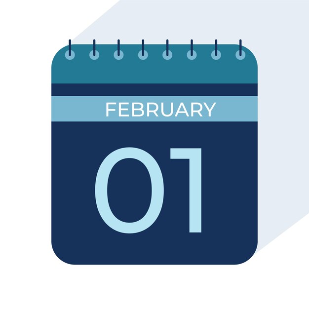 Mes de febrero Calendarios de nuevo estilo 2025