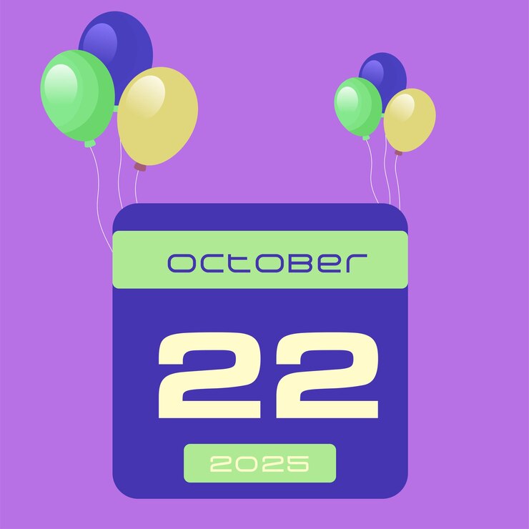 Vector el mes de la fiesta de wow de octubre de 2025