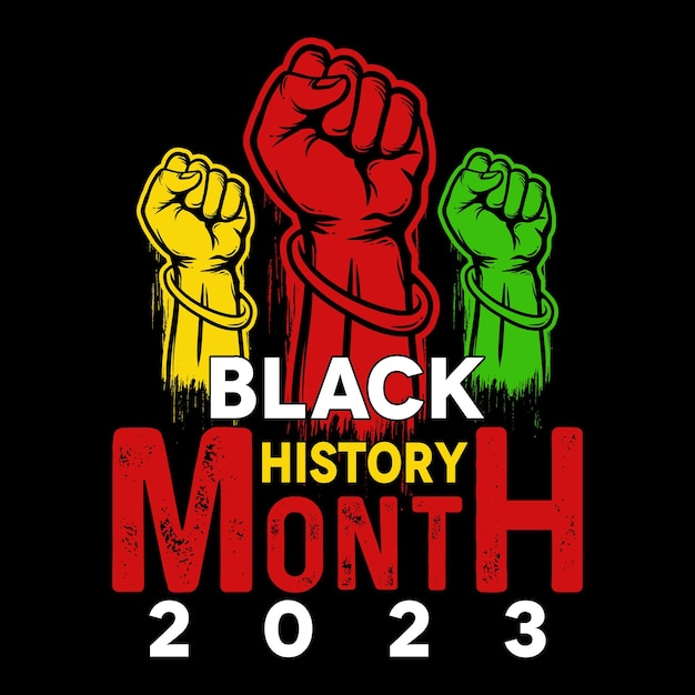 Vector mes de la historia negra 2023