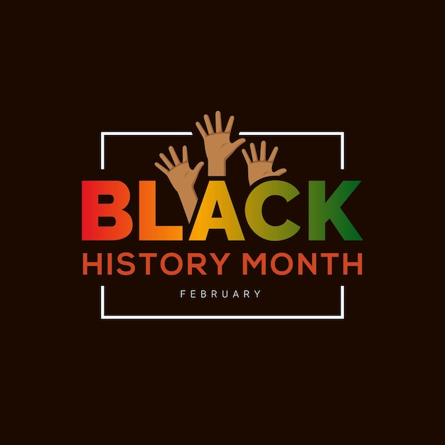 Vector mes de la historia negra celebración de la historia afroamericana ilustración vectorial