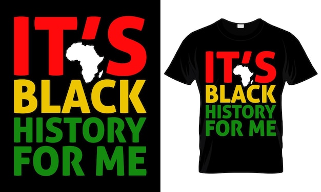 Mes de la historia negra diseño de cita positiva motivacional diseño de camiseta de tipografía afroamericana