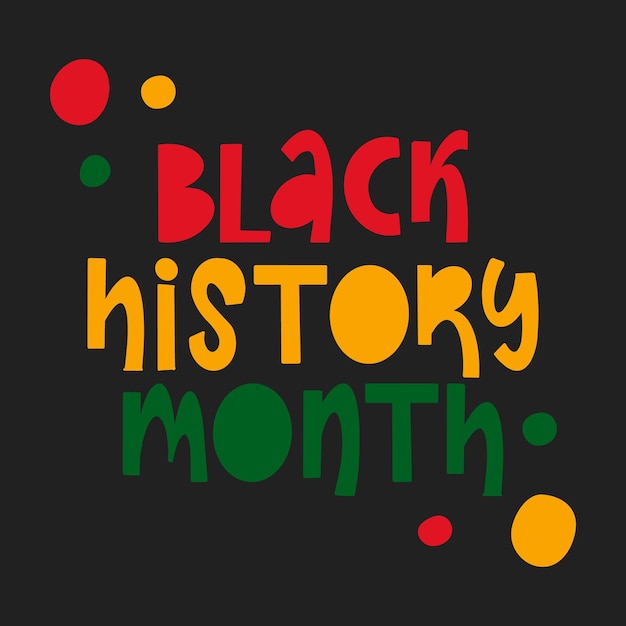 Mes de la Historia Negra Historia afroamericana en los Estados Unidos Cartel de arte Ilustración vectorial