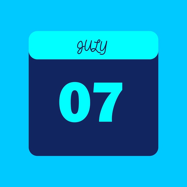 Mes de julio de 2024 Calendario editable
