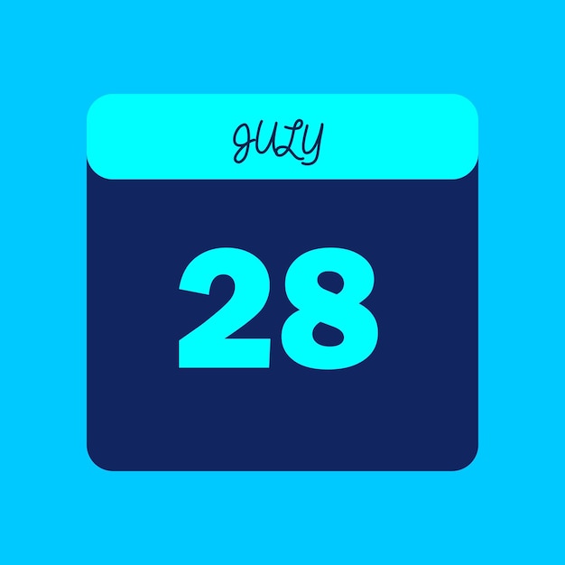 Mes de julio de 2024 Calendario editable